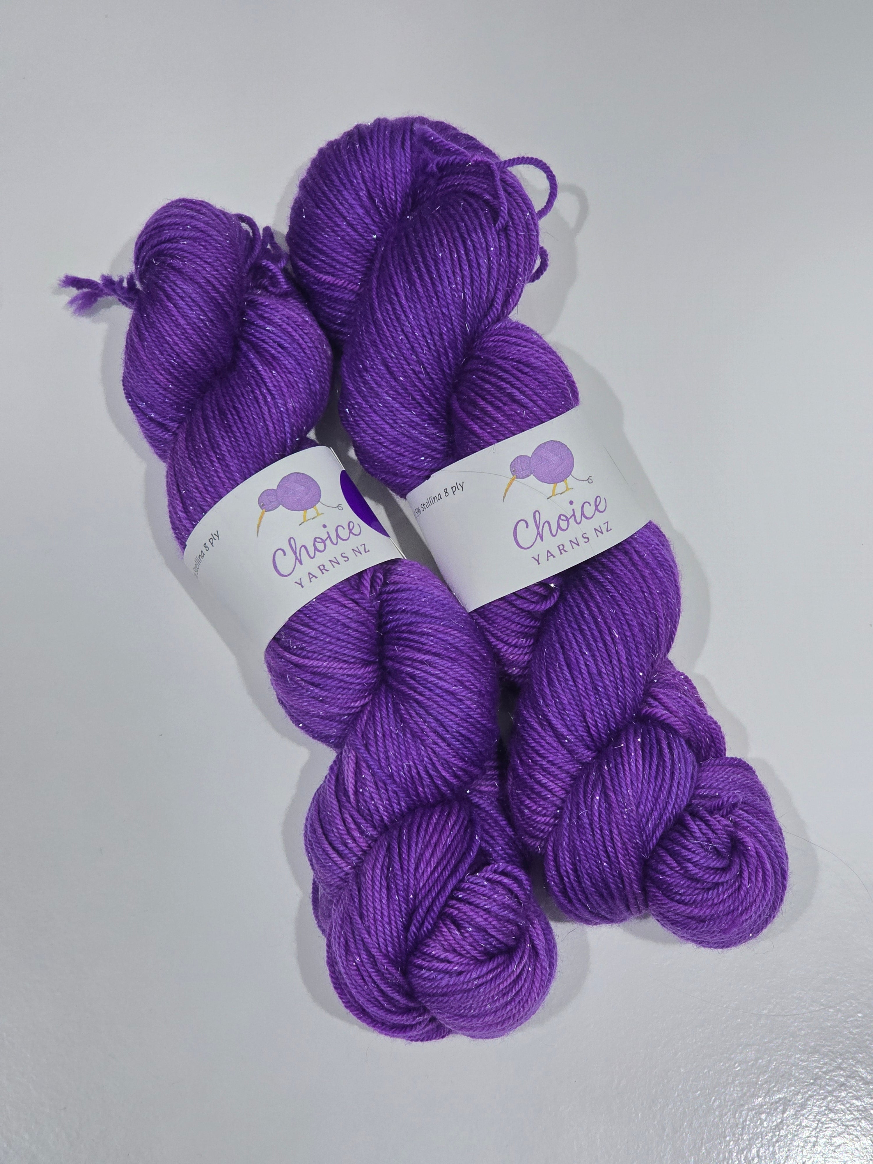 Choice Yarns NZ 8ply Merino Silver Sparkle Sock image 6