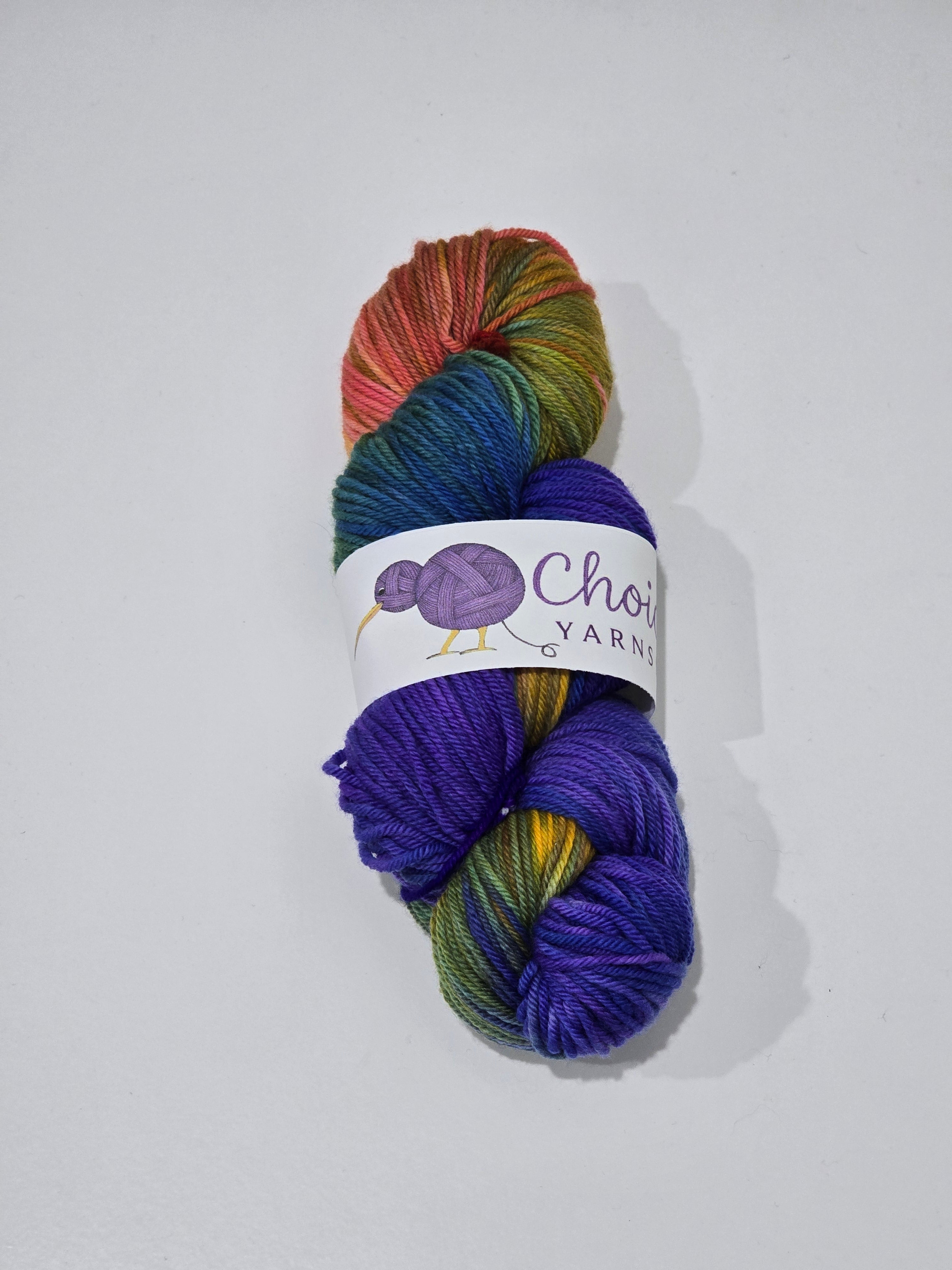Choice Yarns NZ 8ply Hand Dyed Merino 100g - Seconds - Multicolour image 8