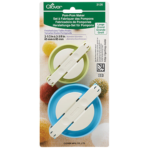 Clover Pom Pom Maker - Large (65 & 85mm) image 0