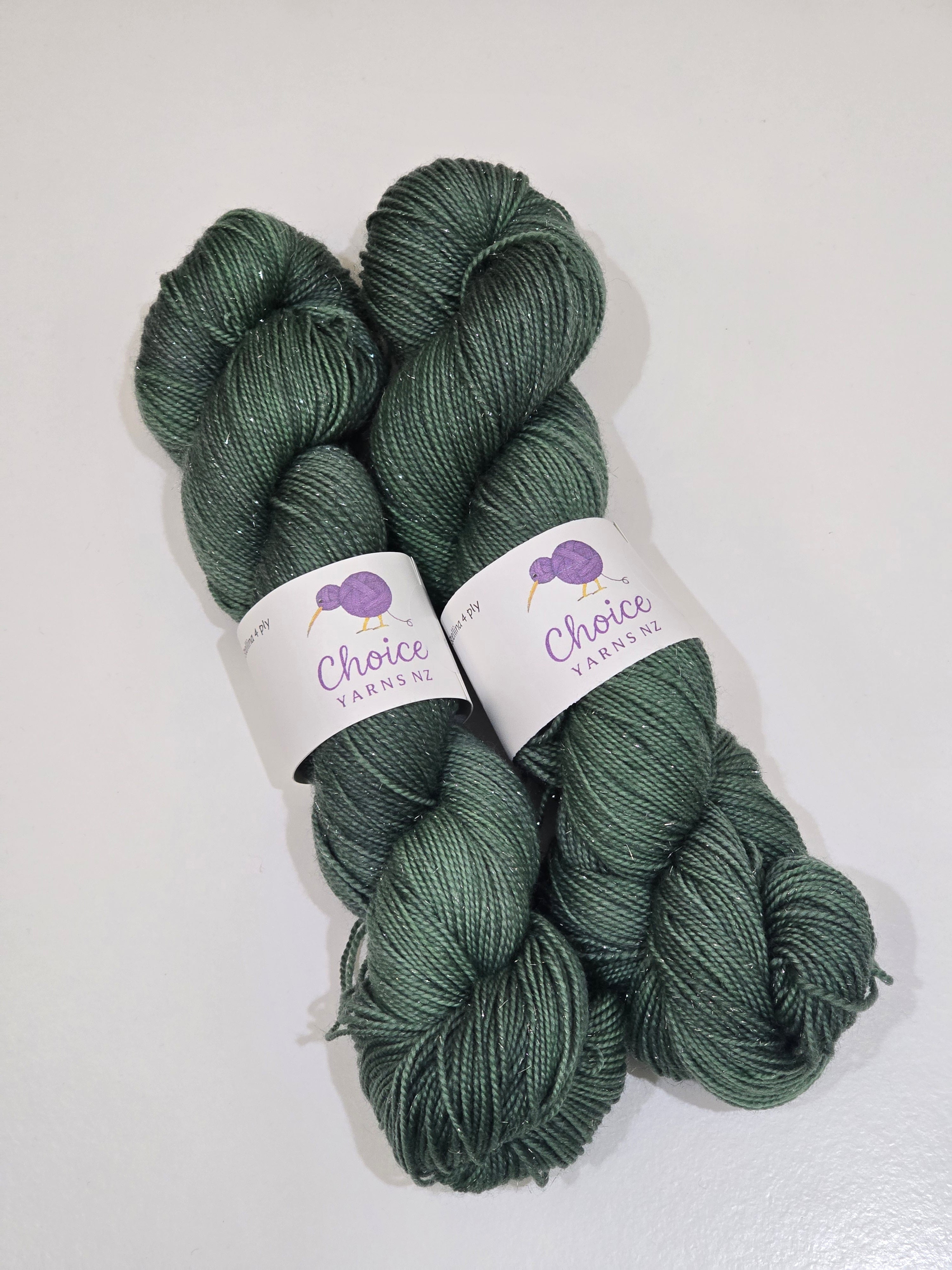 Choice Yarns NZ 4ply Merino Silver Sparkle Sock image 6