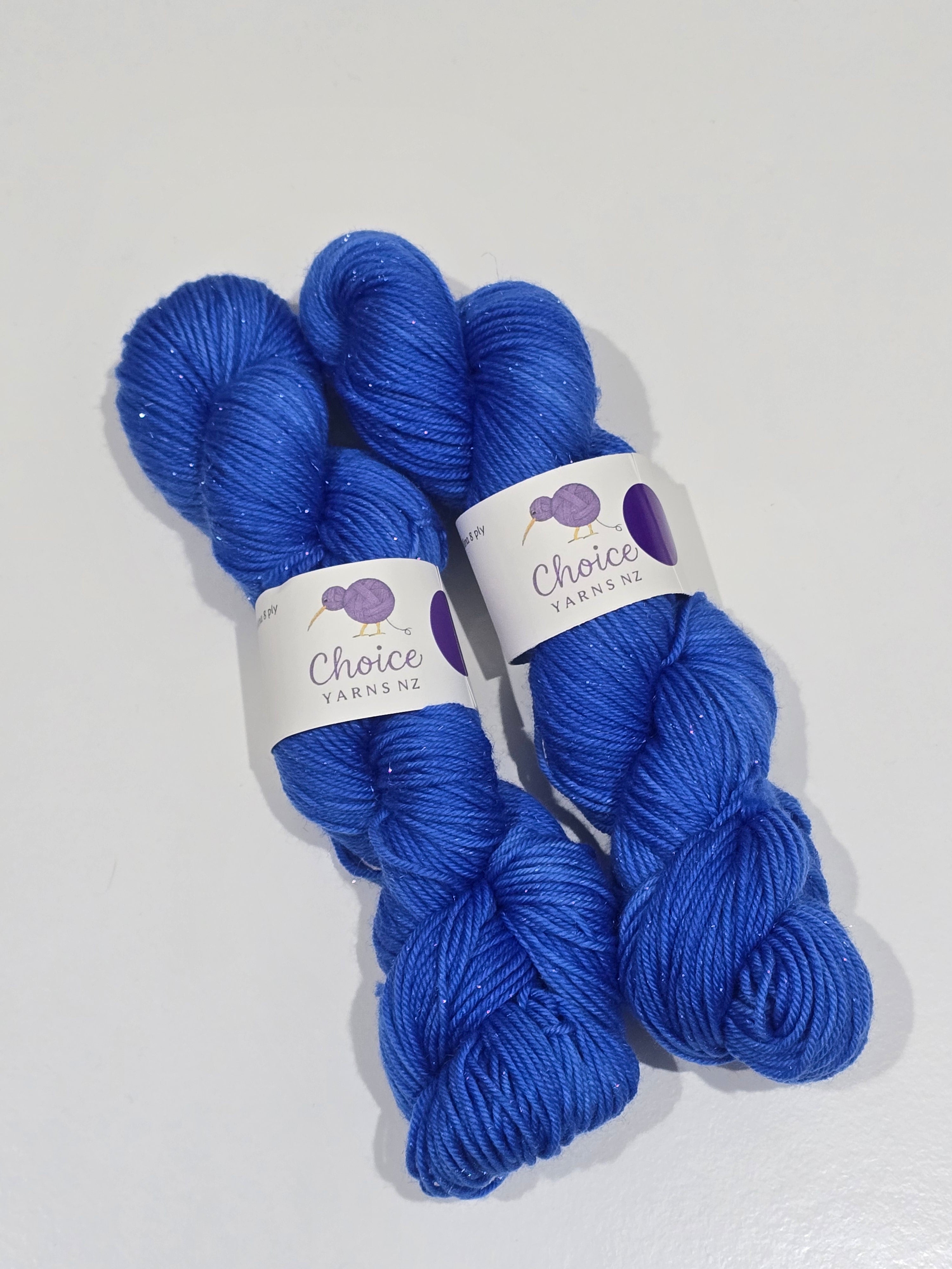 Choice Yarns NZ 8ply Merino Silver Sparkle Sock image 0