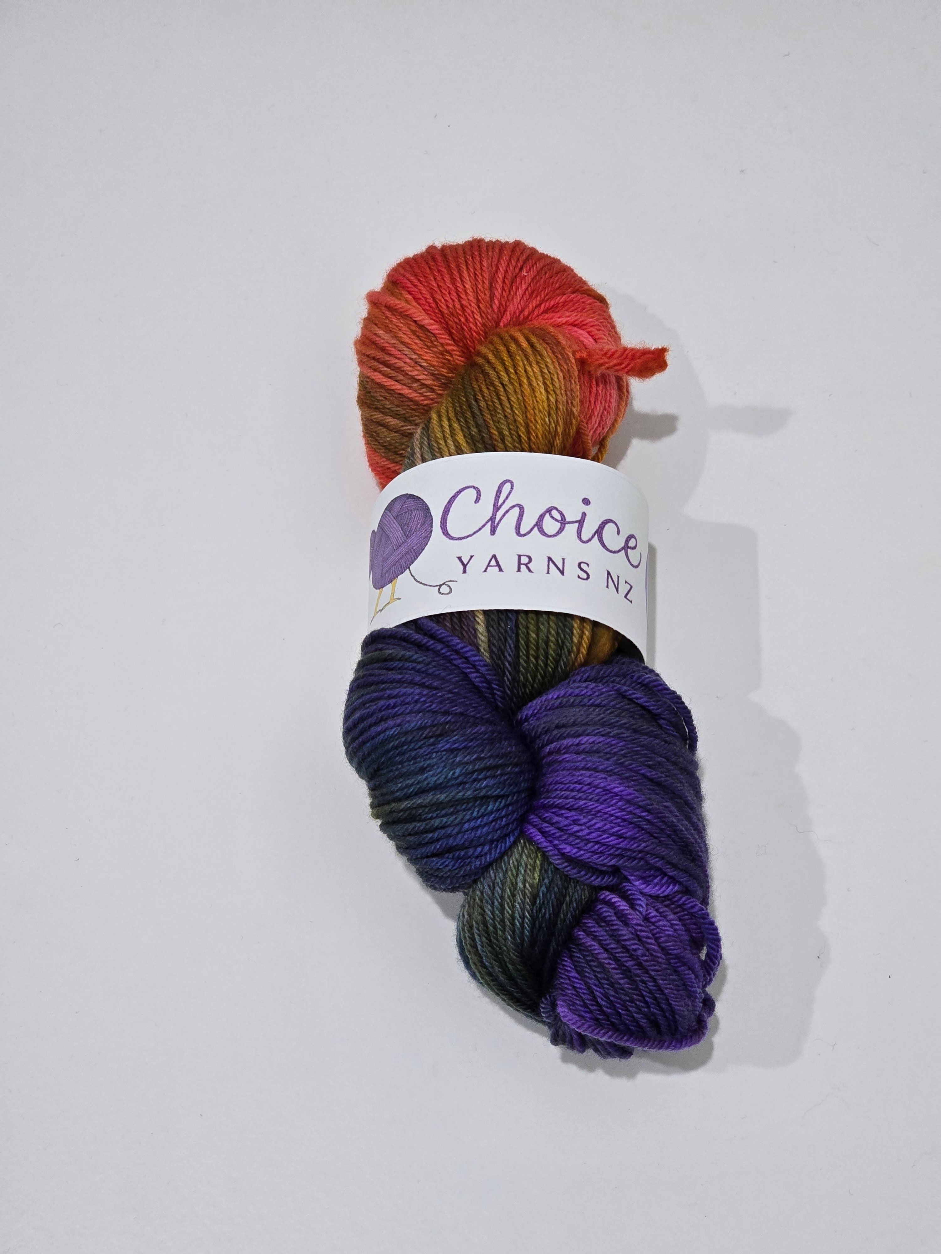 Choice Yarns NZ 8ply Hand Dyed Merino 100g - Seconds - Multicolour image 0