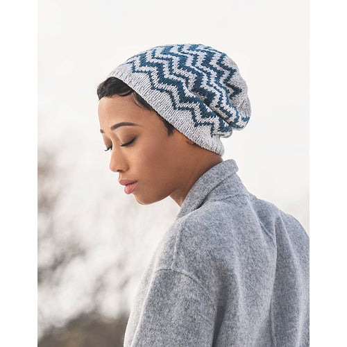 Blue Sky Fibers Woolstok Pattern -Springfield Chevron Hat image 0
