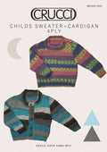 Crucci Pattern - Childs Sweater + Cardigan 4ply 2205 image 0