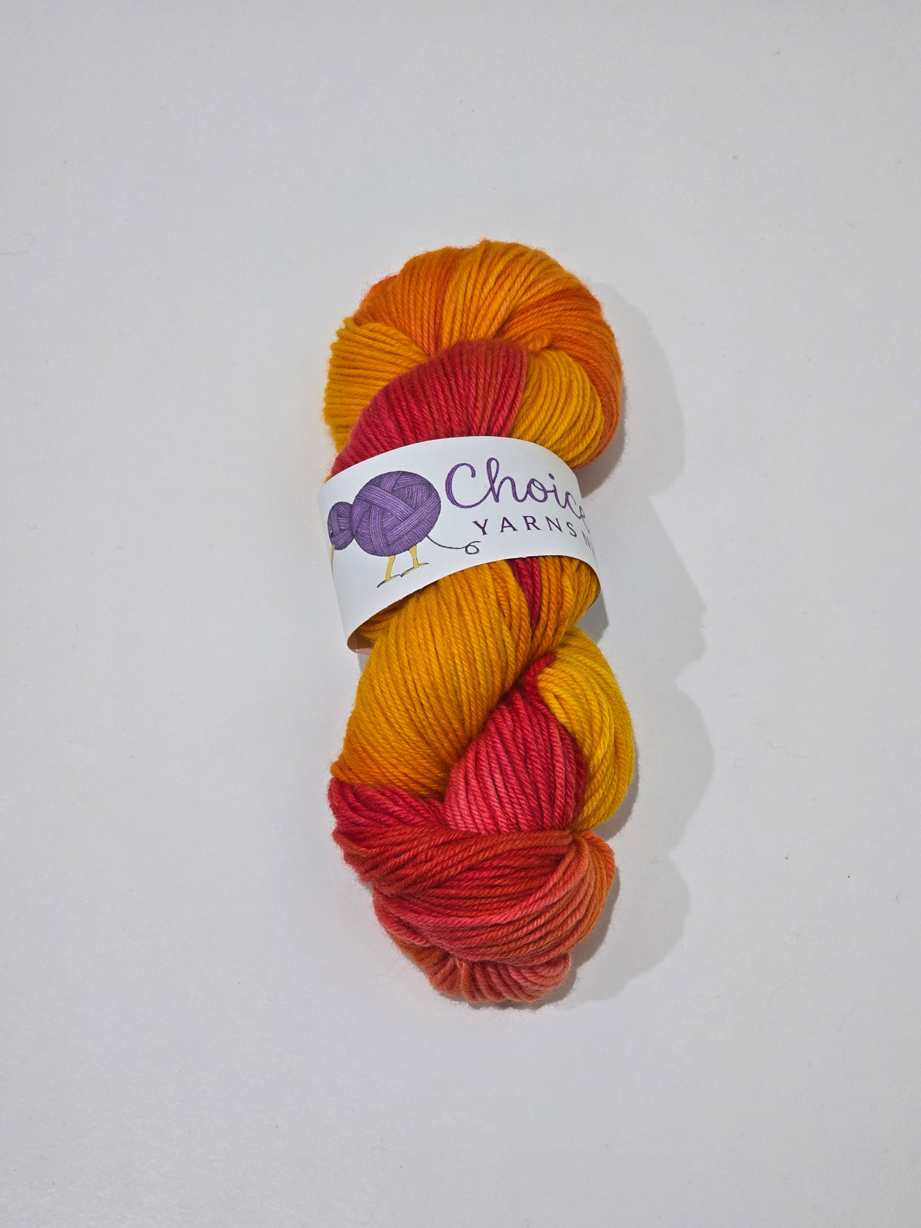 Choice Yarns NZ 8ply Hand Dyed Merino 100g - Seconds - Multicolour image 9