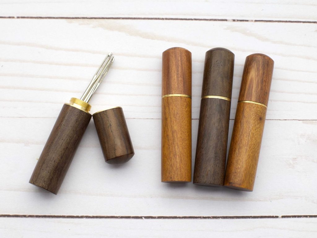 Fox & Pine Stitches - Wooden Darning Needle Cases image 0