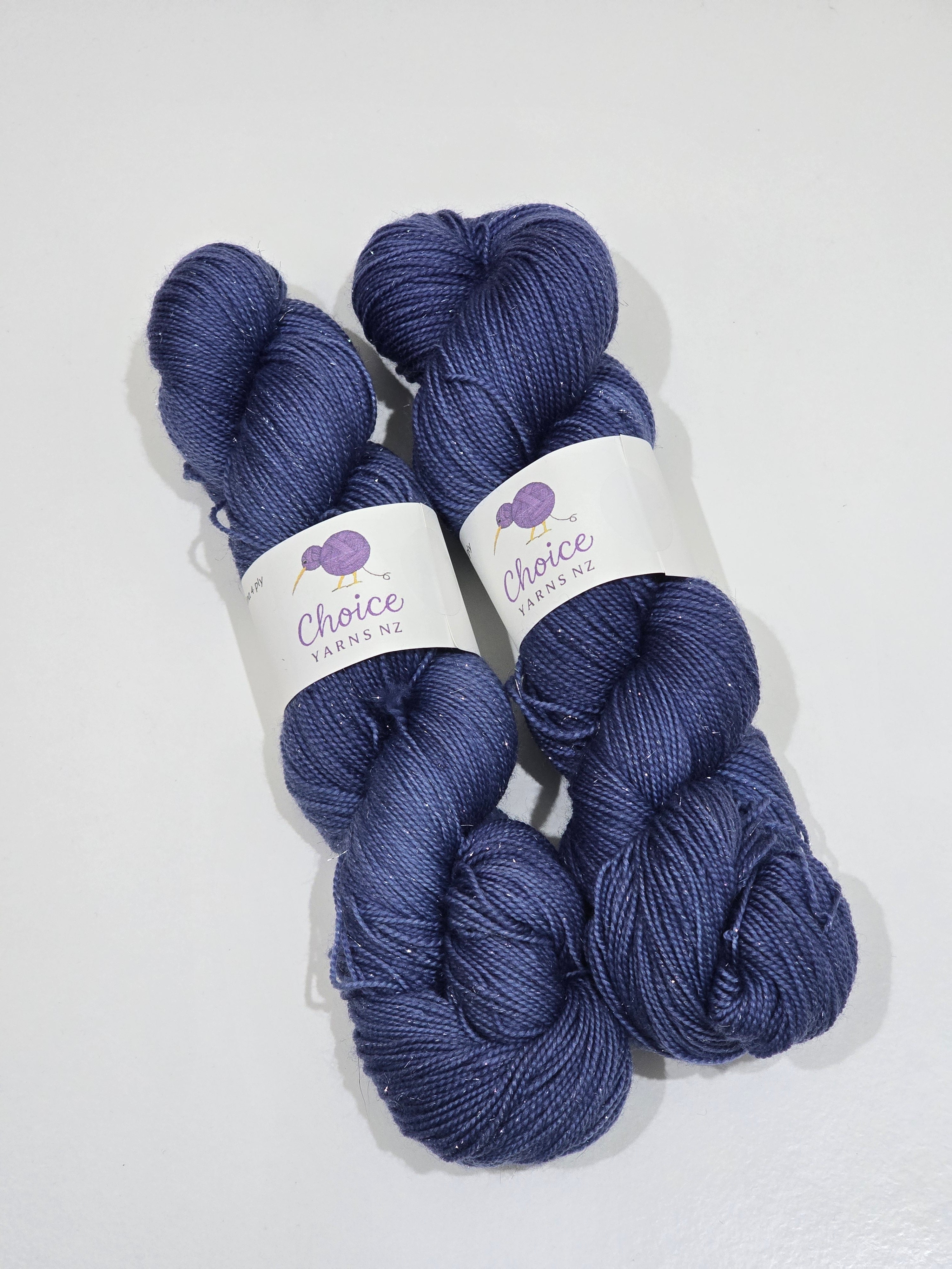 Choice Yarns NZ 4ply Merino Silver Sparkle Sock image 5