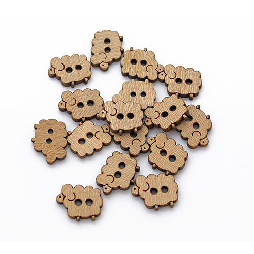Abbey Buttons - Italian Wood image 1