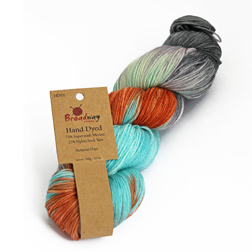 Broadway Hand Dyed Merino Sock Yarn 100g image 5