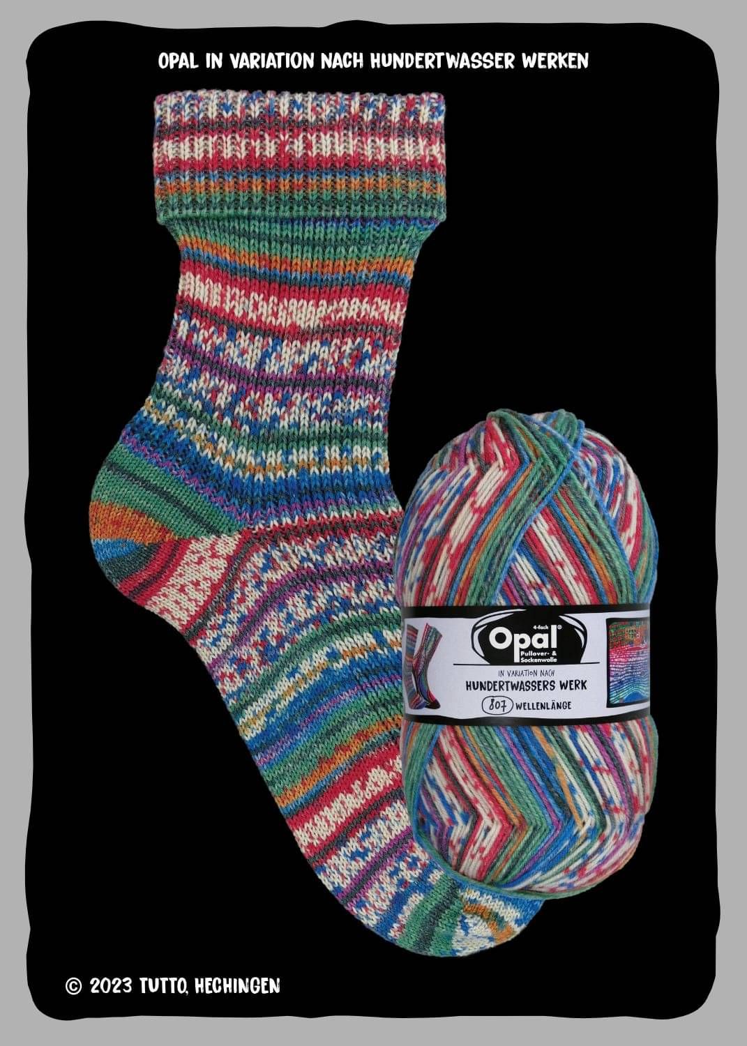 Opal Sock Hunderwasser Edition 4 100g image 4