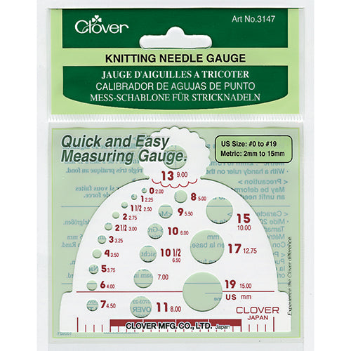 Clover Knitting Needle Gauge image 0