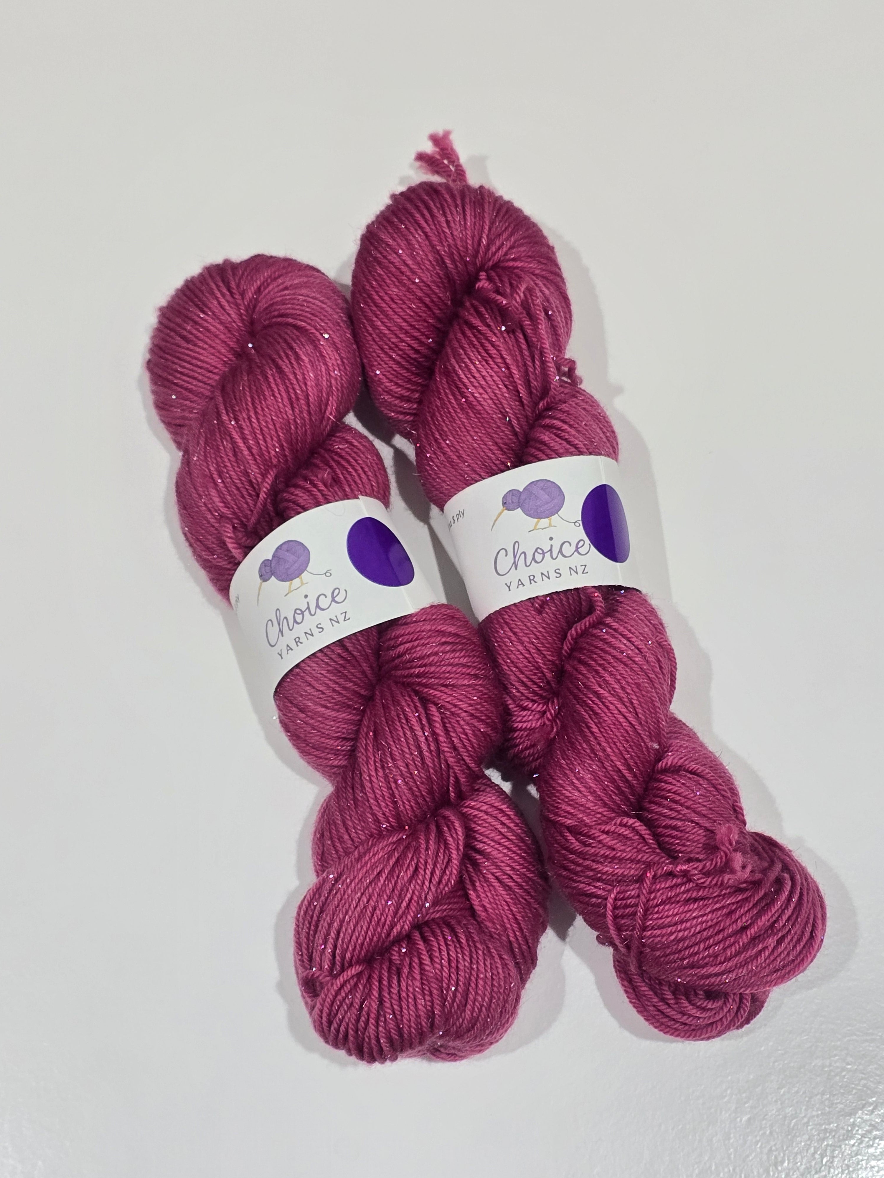 Choice Yarns NZ 8ply Merino Silver Sparkle Sock image 4