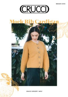 Crucci Pattern - Mock Rib Cardigan 2103 image 0