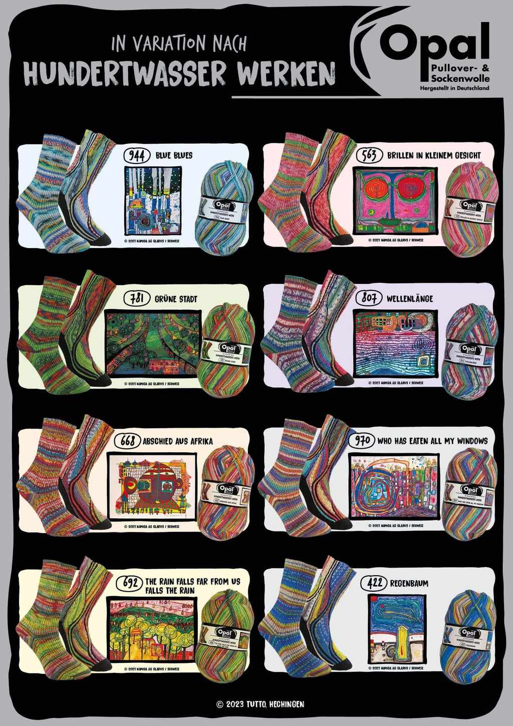 Opal Sock Hunderwasser Edition 4 100g image 1
