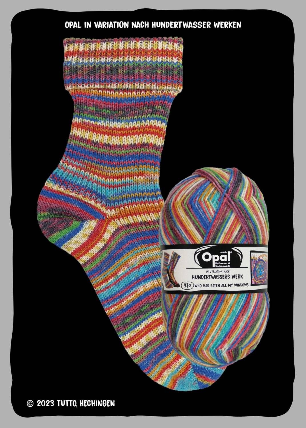 Opal Sock Hunderwasser Edition 4 100g image 6