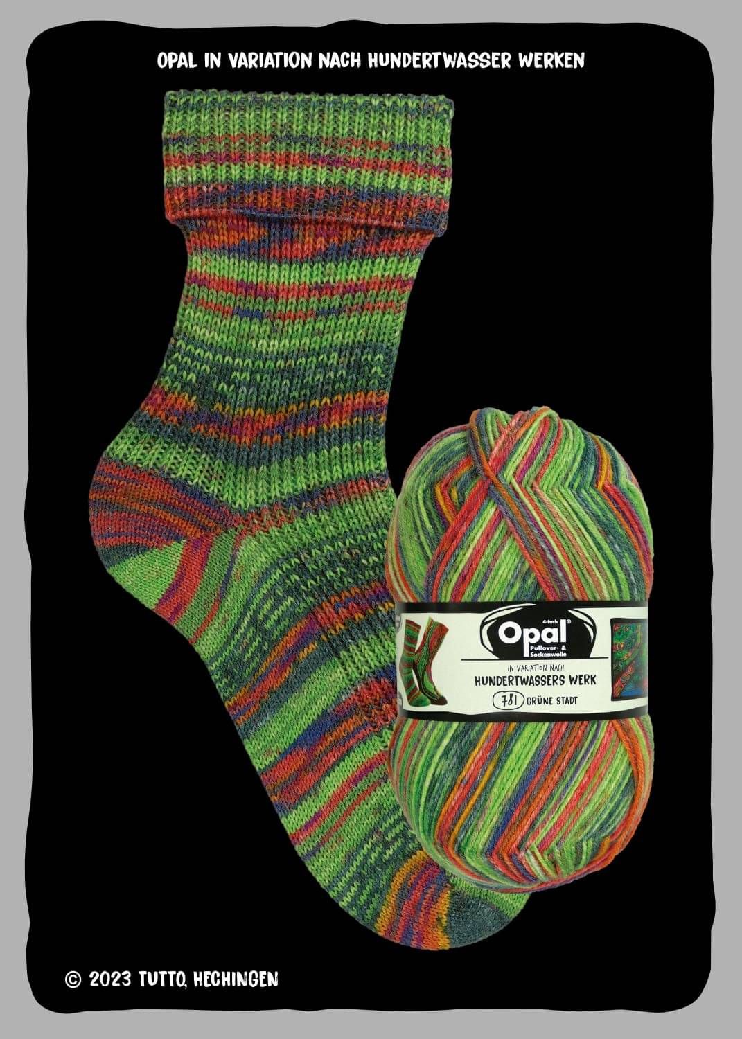 Opal Sock Hunderwasser Edition 4 100g image 3