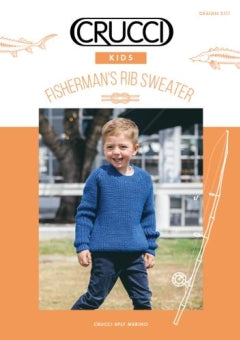 Crucci Pattern 2111 Fishermans Rib Raglan Sweater image 0
