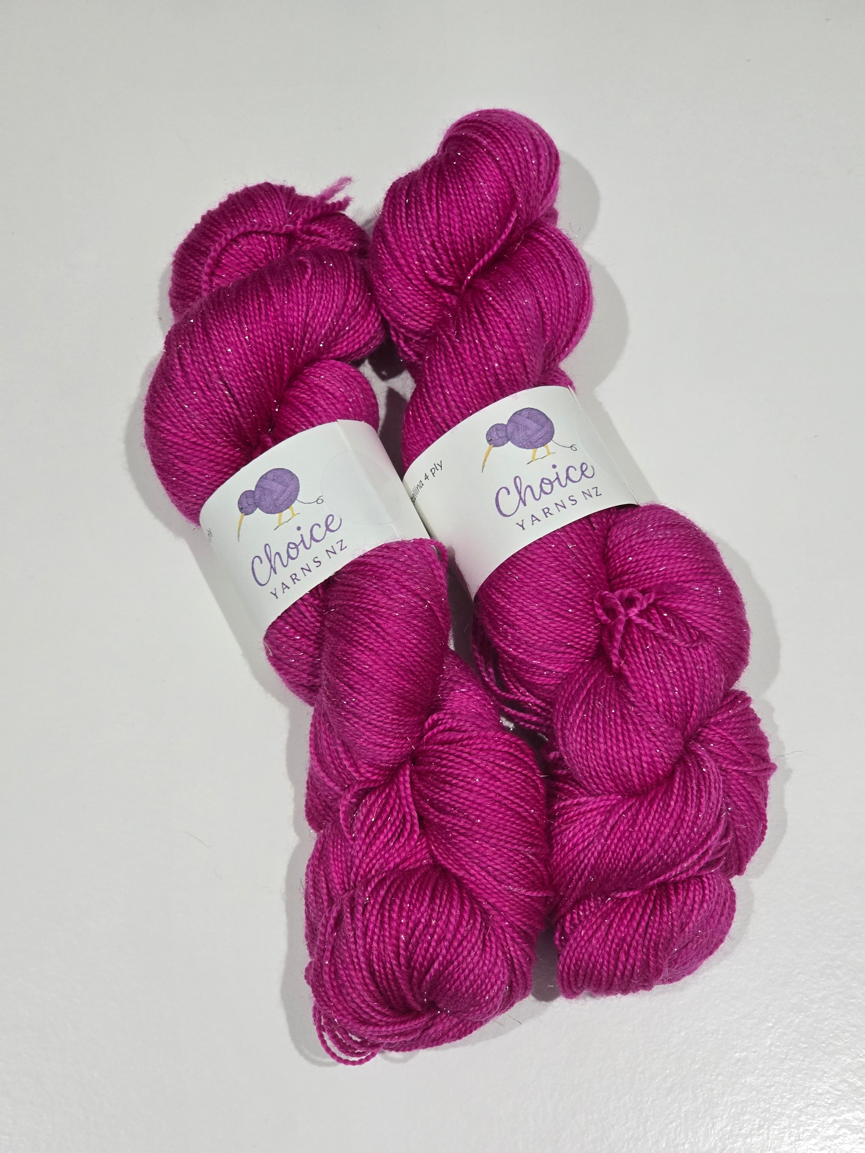 Choice Yarns NZ 4ply Merino Silver Sparkle Sock image 7