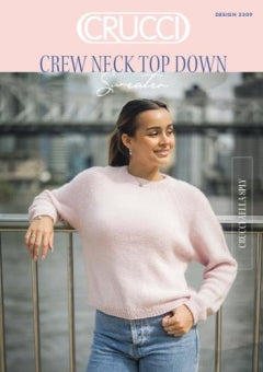 Crucci Pattern 2309 Top Down Raglan Sweater image 0