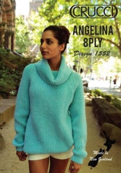 Crucci Pattern 1552 Rib Cowl Neck Sweater image 0