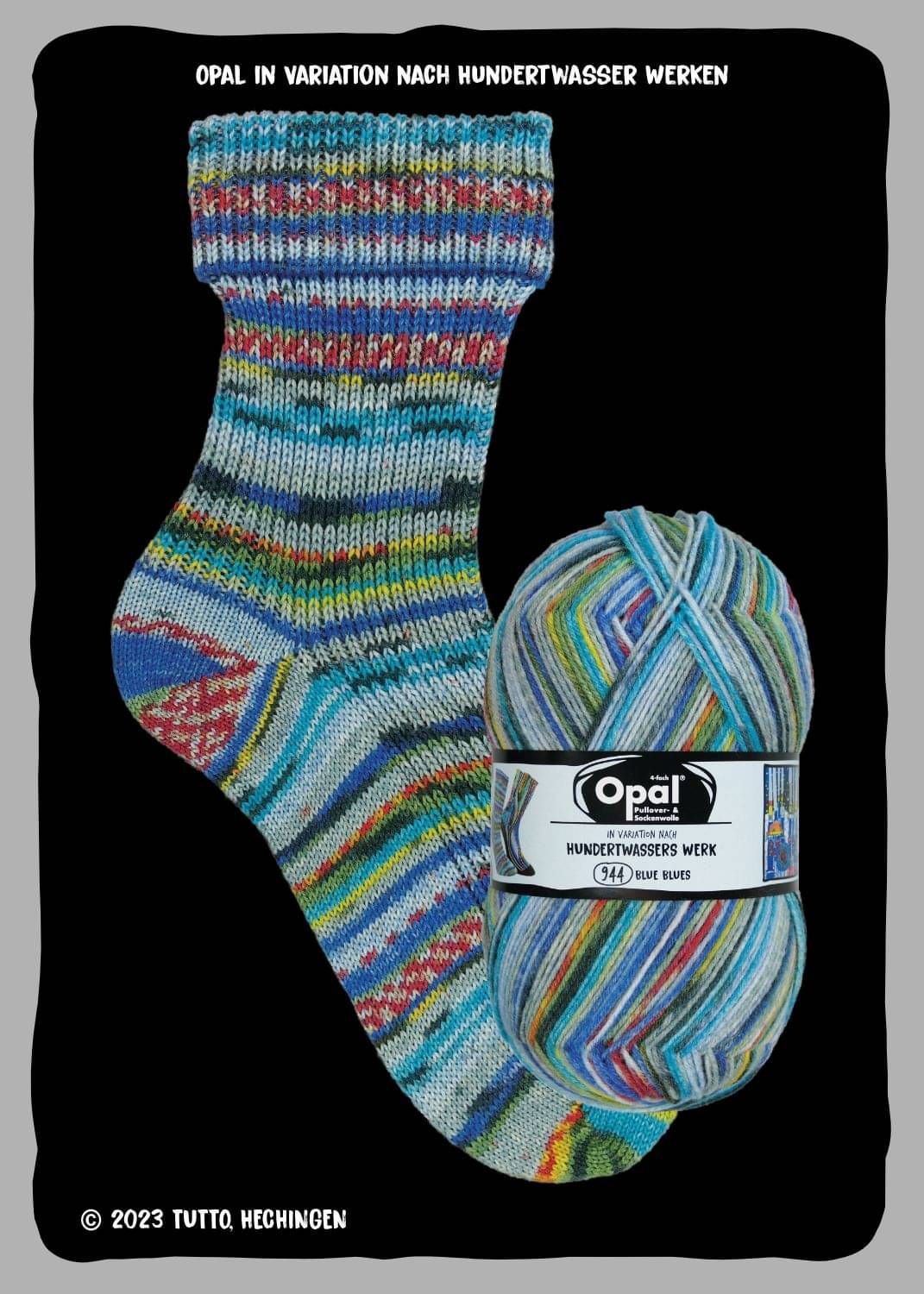Opal Sock Hunderwasser Edition 4 100g image 0