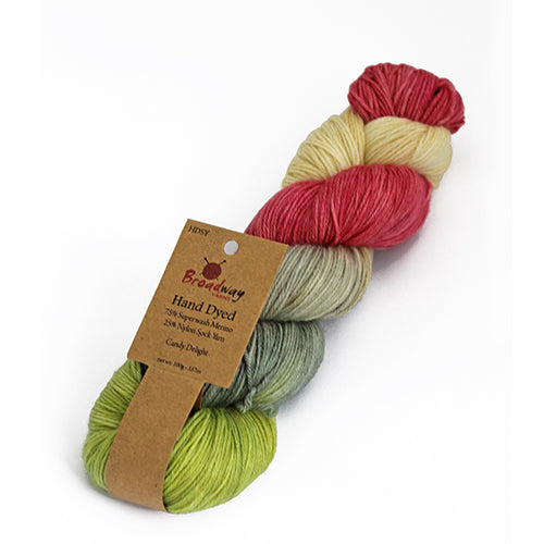 Broadway Hand Dyed Merino Sock Yarn 100g image 1