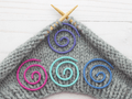 Fox & Pine Stitches - Colourful Spiral Cable Needle image 0