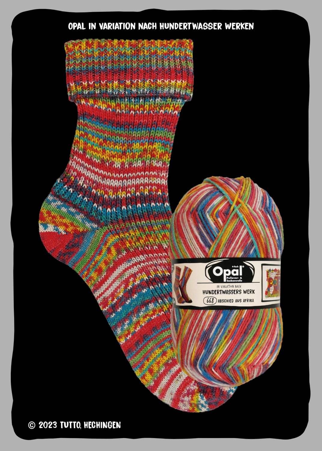 Opal Sock Hunderwasser Edition 4 100g image 5
