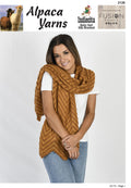 Alpaca Yarns Pattern - Chevron Wrap 2126