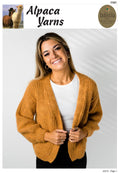 Alpaca Yarns Pattern - Mock Rib Cardigan 1141