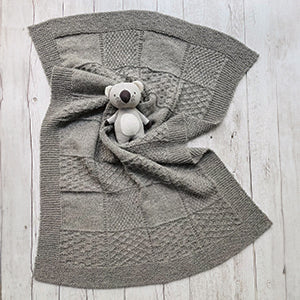 Alpaca Yarns Pattern - DK Baby Texture Blanket 1553