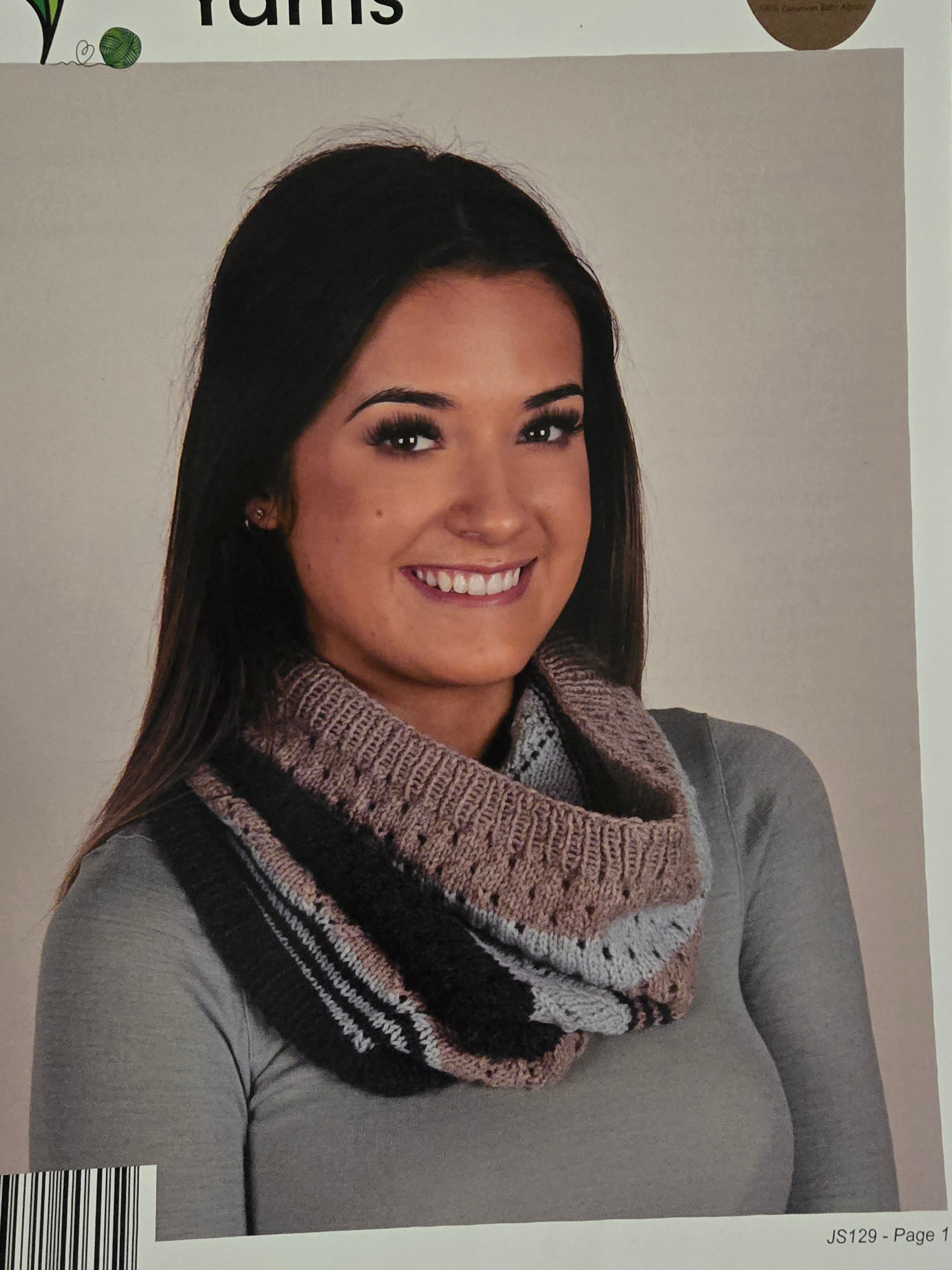 Alpaca Yarns Pattern - DK Sampler Cowl 1540