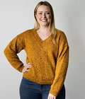 Alpaca Yarns Pattern - Tweed V Neck Sweater 1223