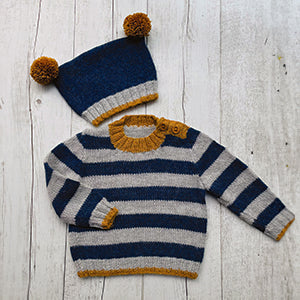 Alpaca Yarns Pattern - DK Sweater & Beanie 1557