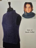 Alpaca Yarns Pattern - Rib Vest & Neck Collar 2707