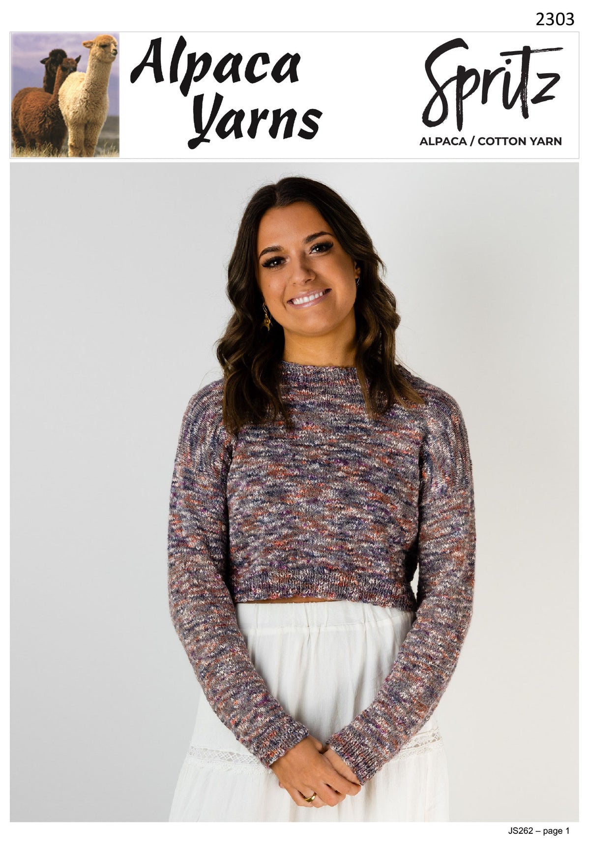 Alpaca Yarns Pattern - Easy Sweater 2303