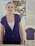Alpaca Yarns Pattern - Tweed Cabled Vest 1202