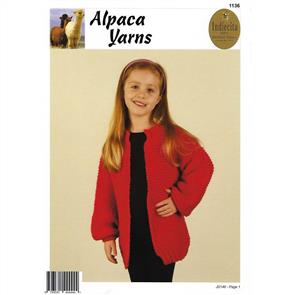 Alpaca Yarns Pattern - Cosy Cardigan 1136