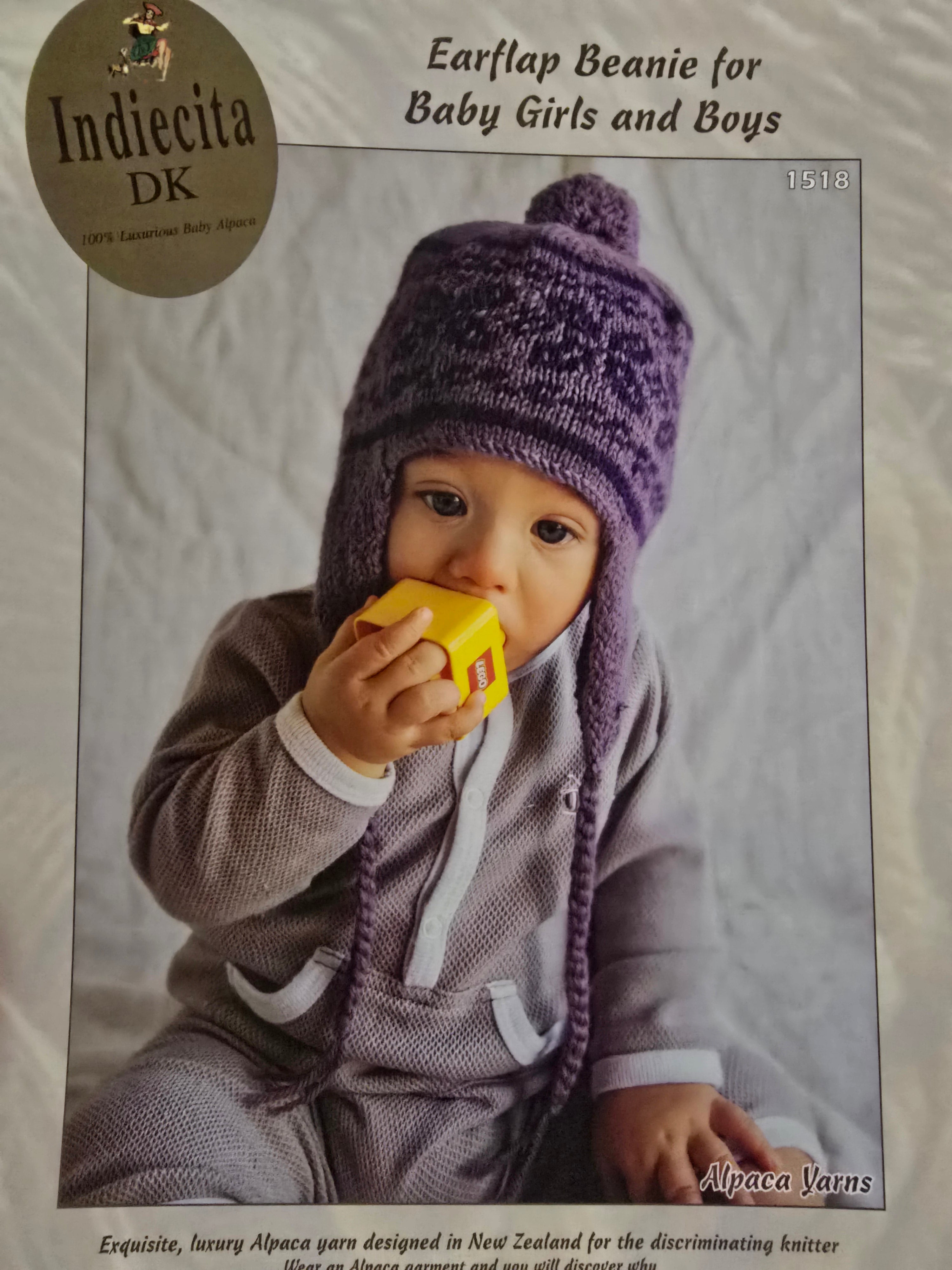 Alpaca Yarns Pattern - DK Earflap Beanie 1518