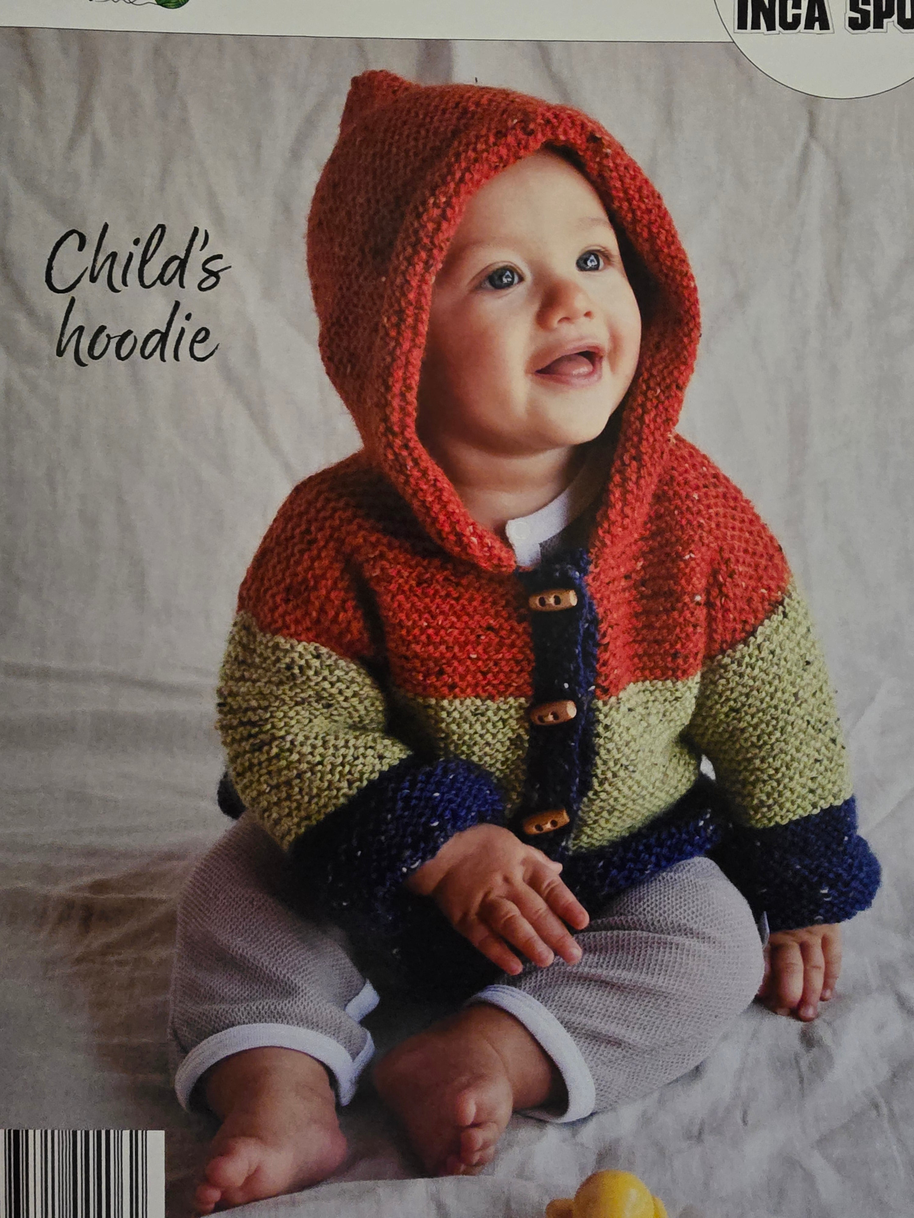 Alpaca Yarns Pattern - Tweed Child's Hoodie 1214