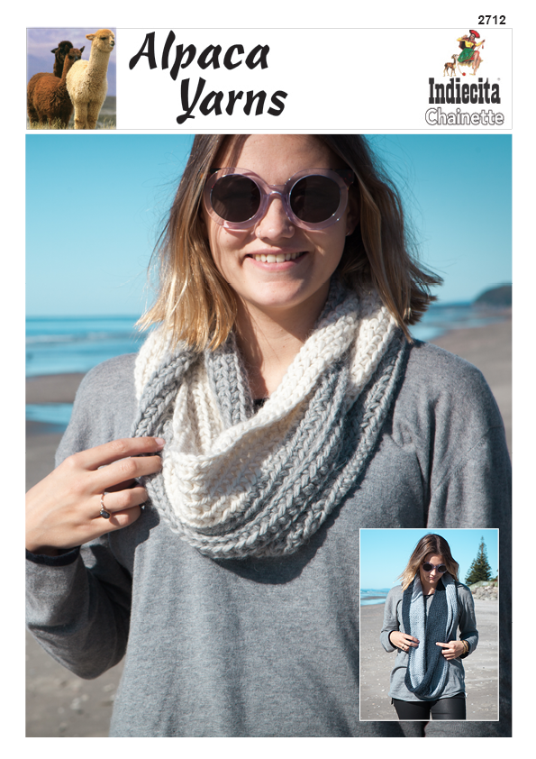 Alpaca Yarns Pattern - Crochet Mobius Infinity Scarf 2712