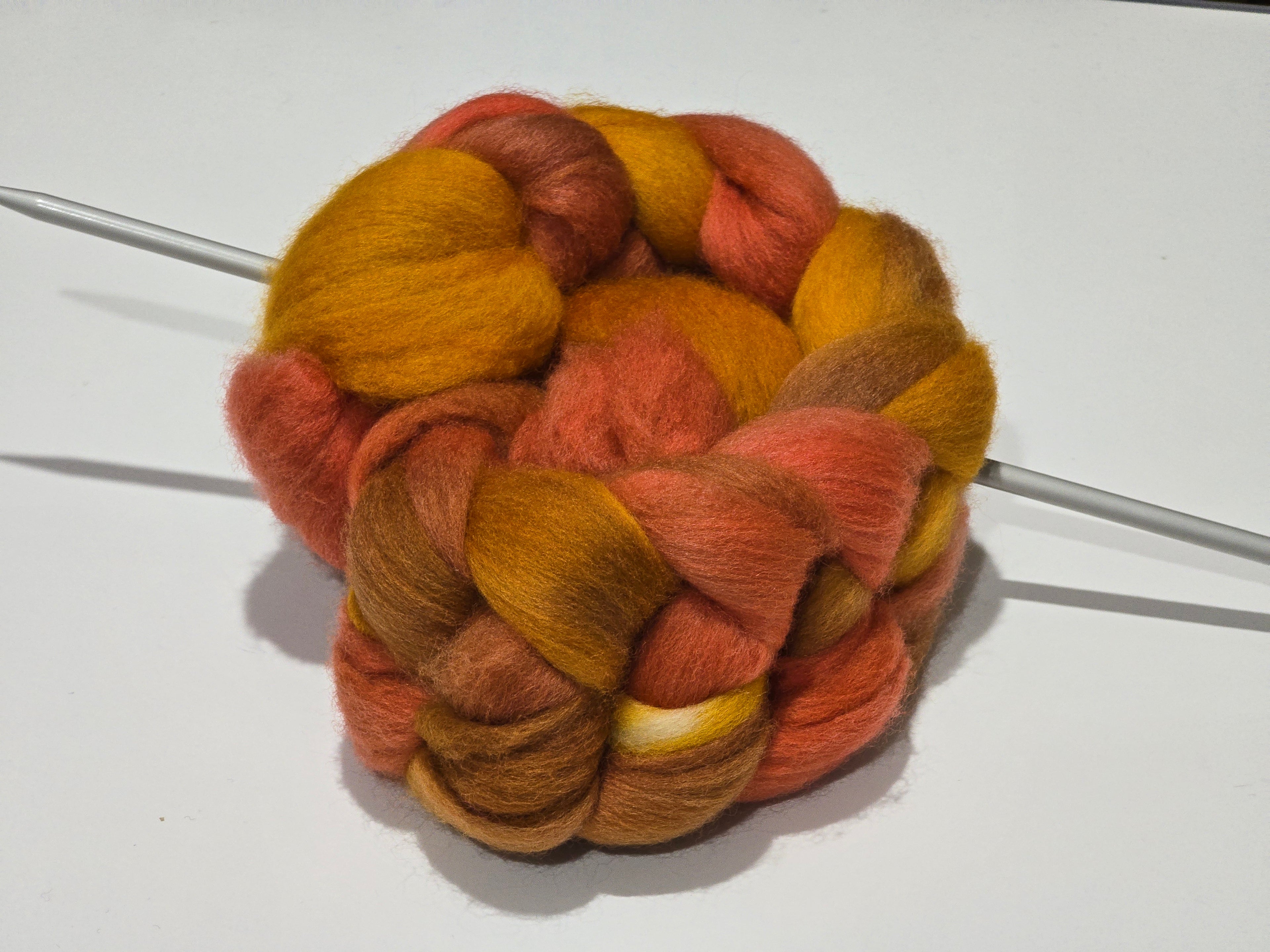 Hand-Dyed Polwarth Sliver 100g