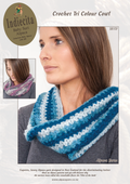 Alpaca Yarns Pattern - Crochet Tri Colour Cowl 2117