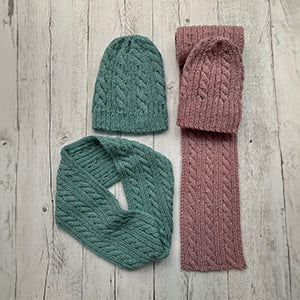 Alpaca Yarns Pattern - DK Beanie, Scarf & Cowl 1562