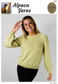 Alpaca Yarns Pattern - Yoke Sweater 1142