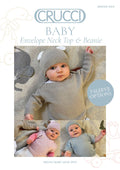 Crucci Pattern - 3ply Baby Envelope Neck Top & Beanie 2416