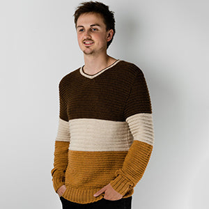 Alpaca Yarns Pattern - DK Man's Sweater 1551