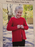 Alpaca Yarns Pattern - Scarlet Girls Alpaca Jacket 1909