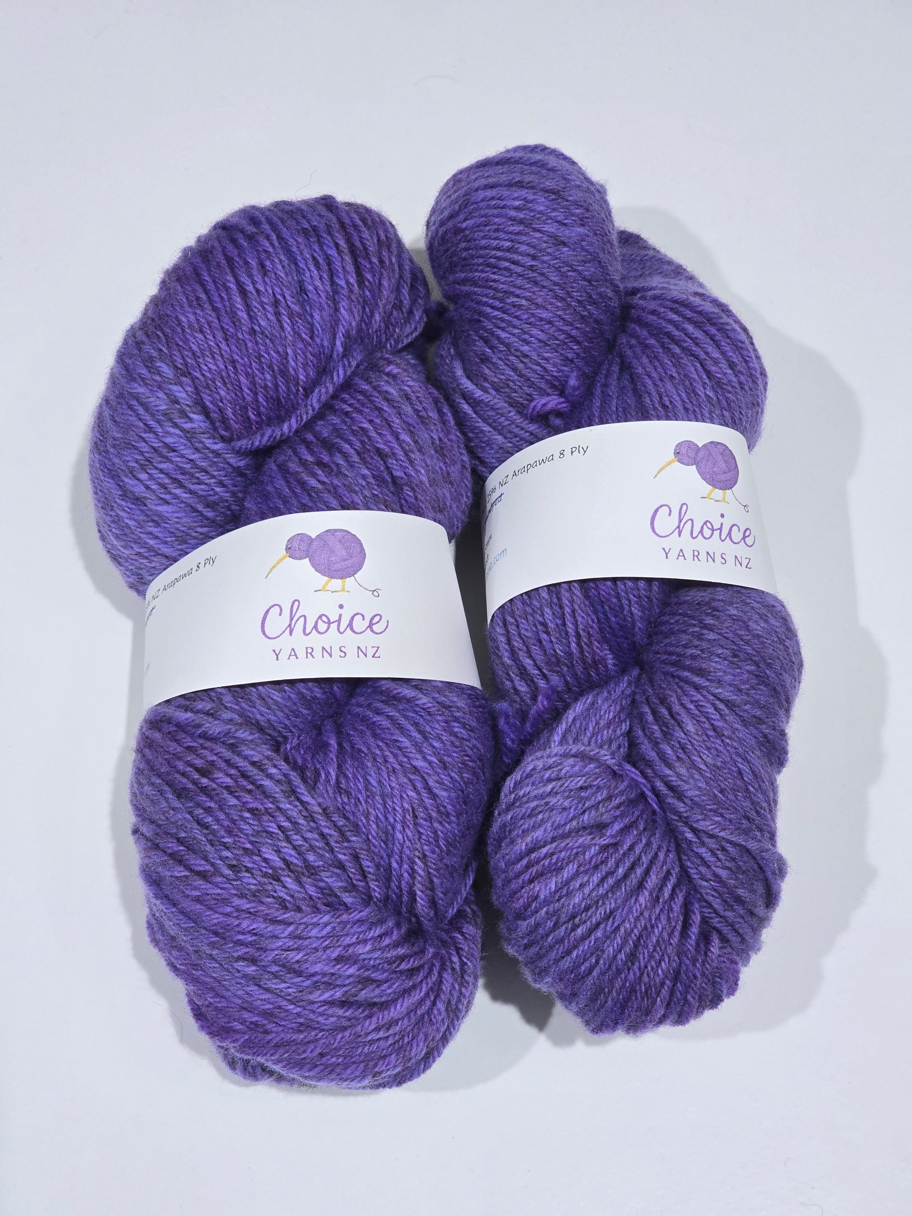 Choice Yarns NZ 8ply Merino/Arapawa 100g
