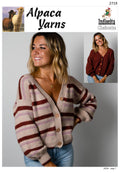 Alpaca Yarns Pattern - Stripe or Plain Cardigan 2719